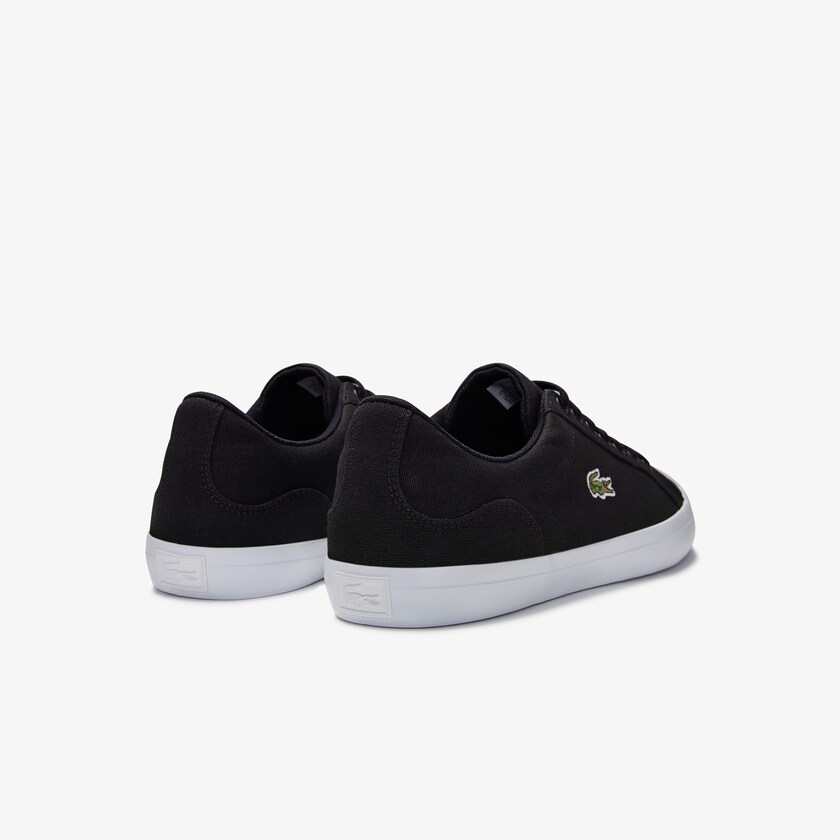 Tenis Lacoste Lerond Canvas Hombre Negros | AY1-30313T0