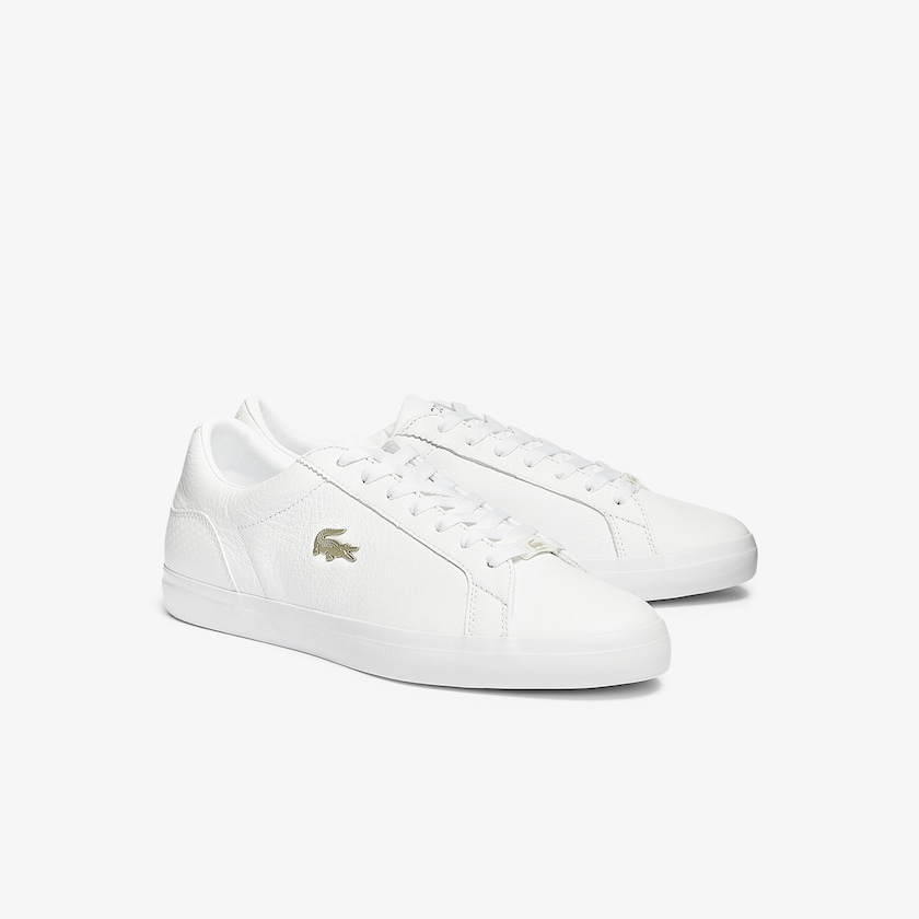 Tenis Lacoste Lerond Leather and Synthetic Hombre Blancos | MX9-59195D8