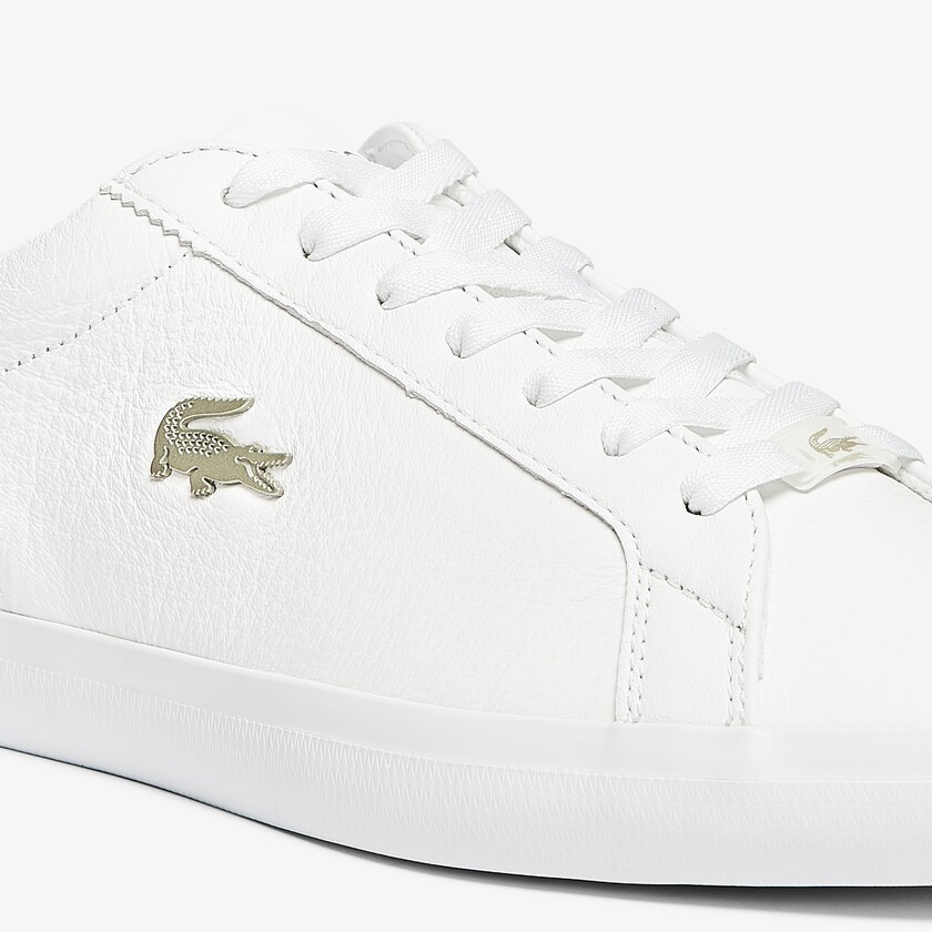 Tenis Lacoste Lerond Leather and Synthetic Hombre Blancos | MX9-59195D8
