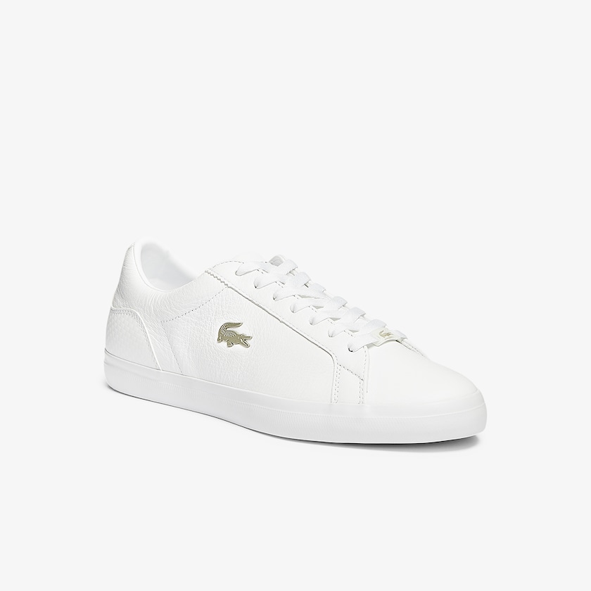 Tenis Lacoste Lerond Leather and Synthetic Hombre Blancos | MX9-59195D8