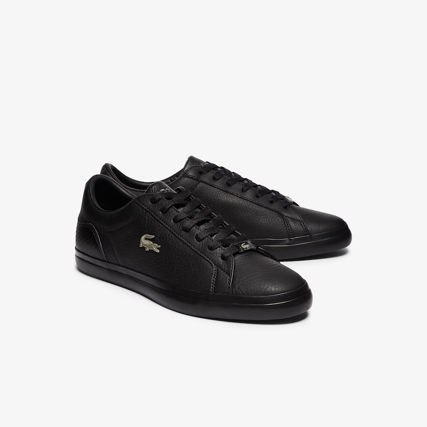 Tenis Lacoste Lerond Leather and Synthetic Hombre Negros | HG5-74887Y0