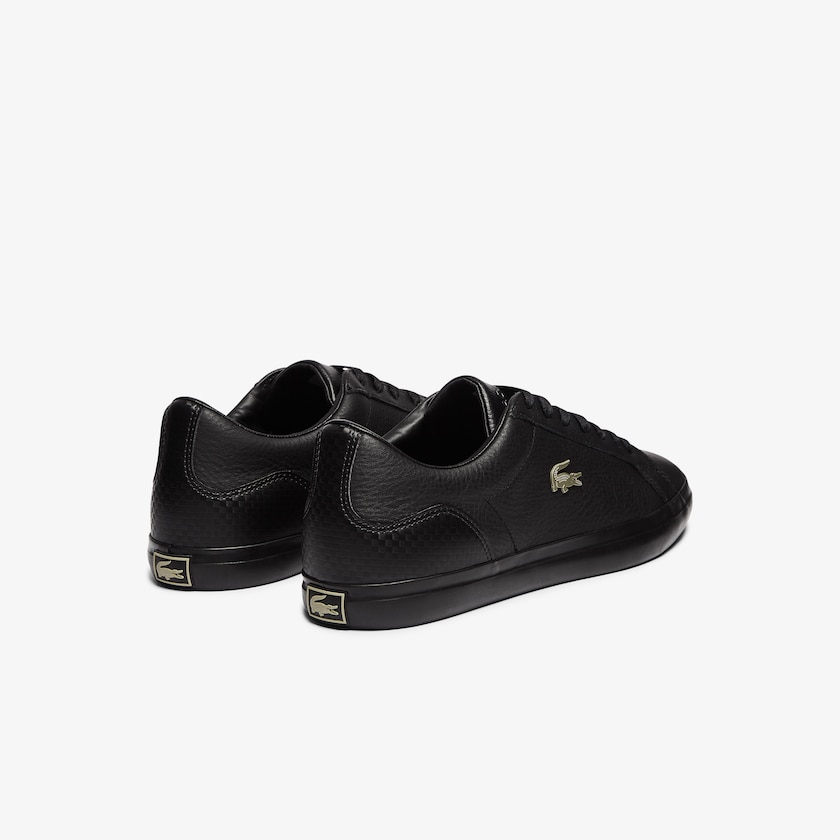 Tenis Lacoste Lerond Leather and Synthetic Hombre Negros | HG5-74887Y0
