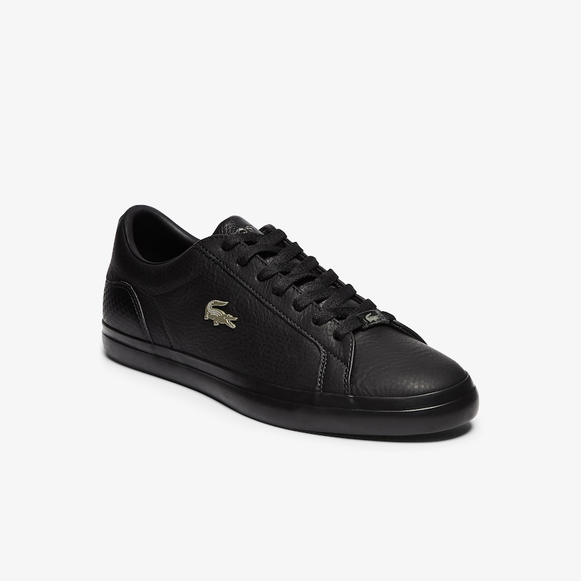 Tenis Lacoste Lerond Leather and Synthetic Hombre Negros | HG5-74887Y0