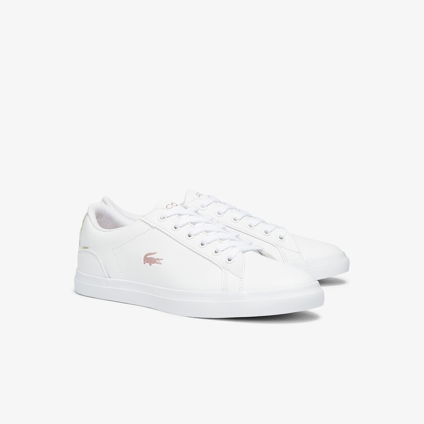Tenis Lacoste Niños Blancos Rosas Lerond Synthetic Iridescent KN5-40404V7