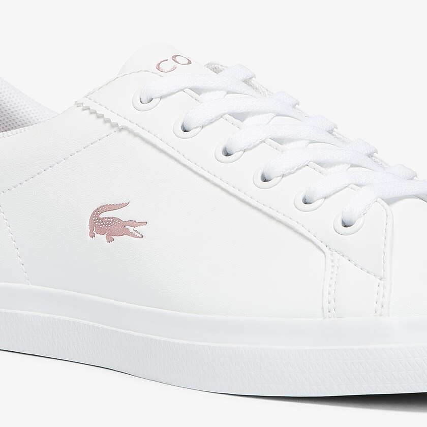 Tenis Lacoste Niños Blancos Rosas Lerond Synthetic Iridescent KN5-40404V7