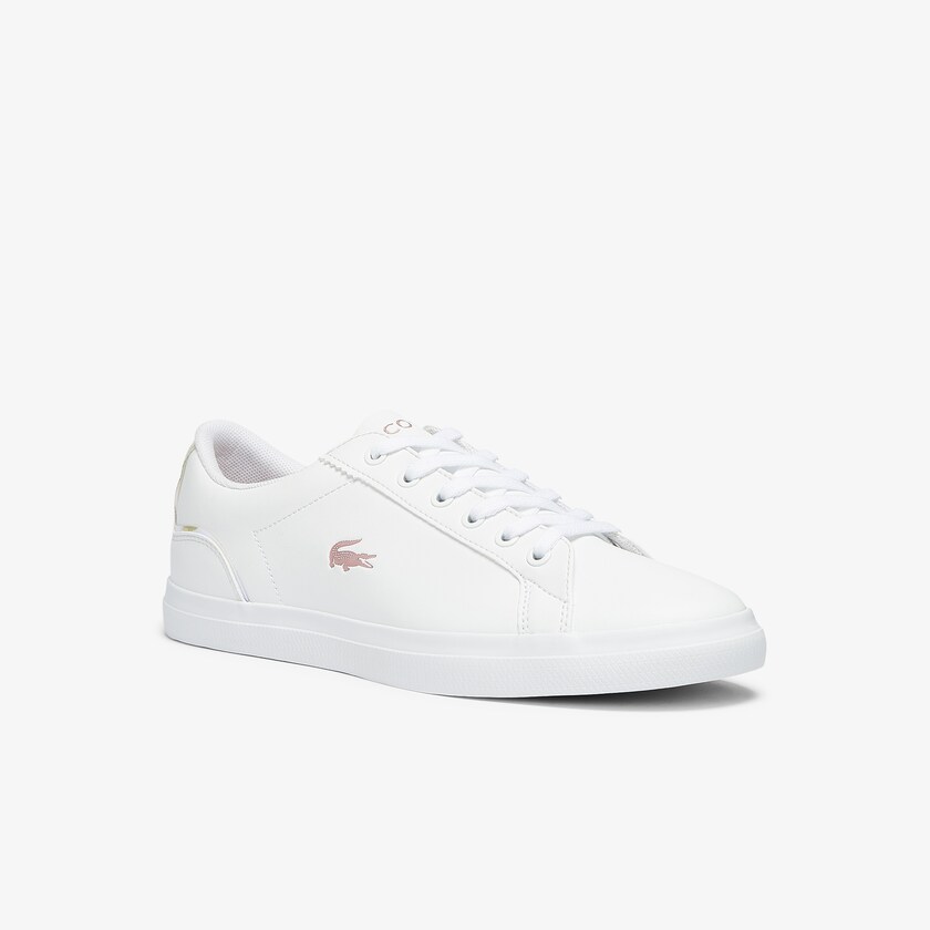 Tenis Lacoste Niños Blancos Rosas Lerond Synthetic Iridescent KN5-40404V7