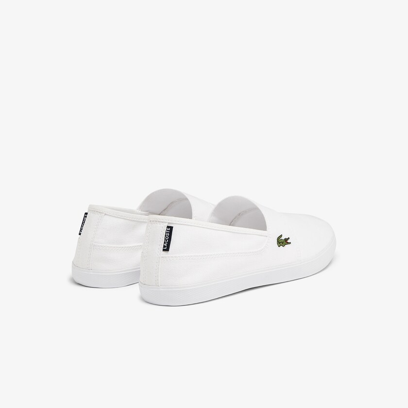 Tenis Lacoste Marice Canvas Slip-ons Hombre Blancos | OX1-93339S7