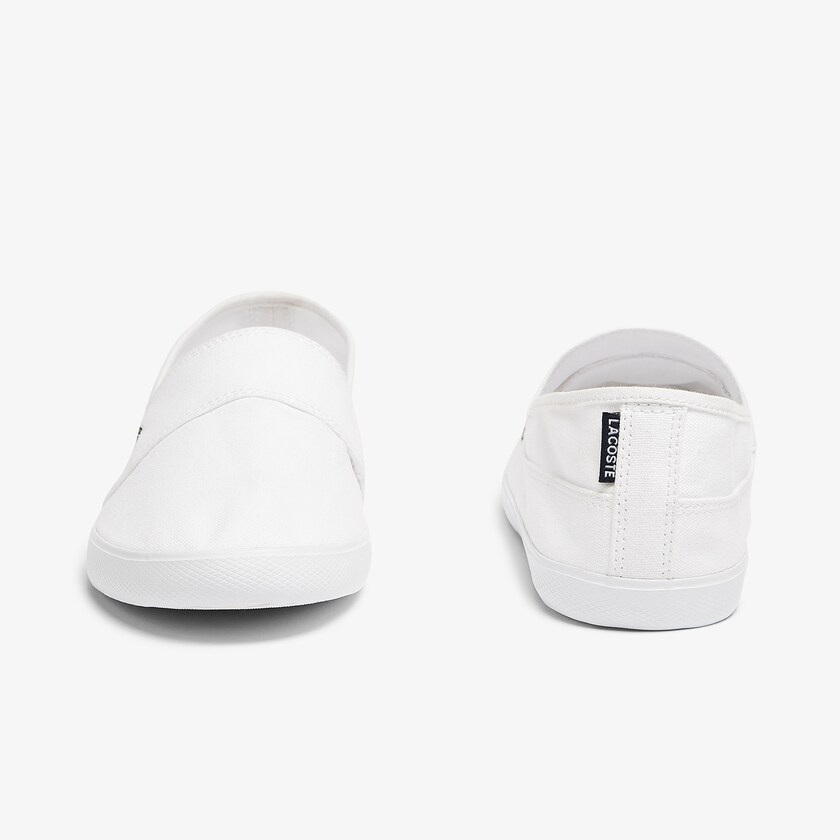 Tenis Lacoste Marice Canvas Slip-ons Hombre Blancos | OX1-93339S7