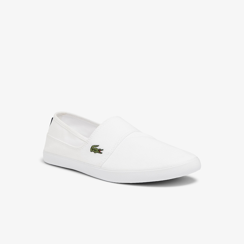 Tenis Lacoste Marice Canvas Slip-ons Hombre Blancos | OX1-93339S7