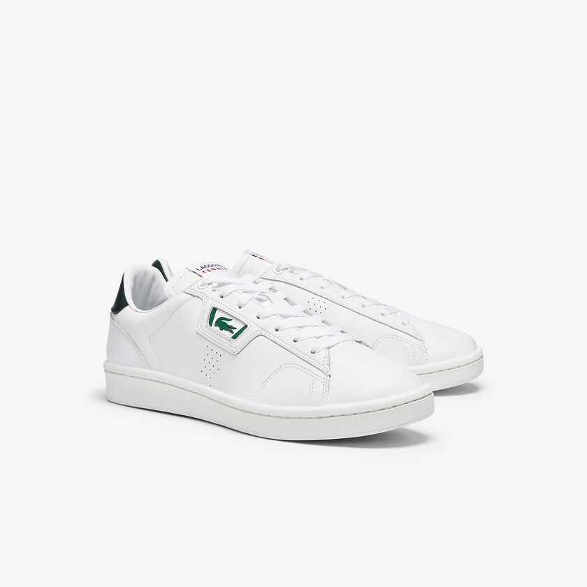 Tenis Lacoste Masters Classic Leather Hombre Blancos Verdes Oscuro | DT4-21972K8