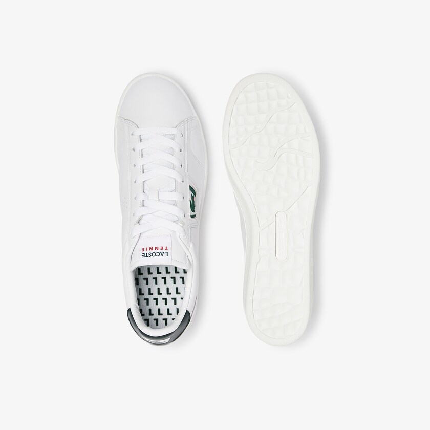 Tenis Lacoste Masters Classic Leather Hombre Blancos Verdes Oscuro | DT4-21972K8