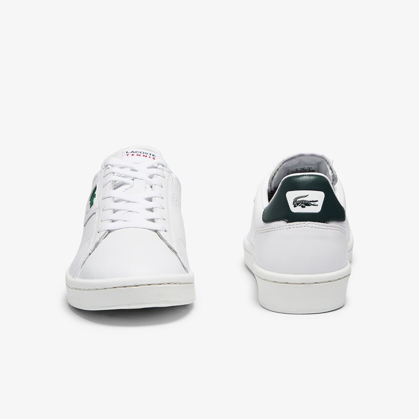 Tenis Lacoste Masters Classic Leather Hombre Blancos Verdes Oscuro | DT4-21972K8