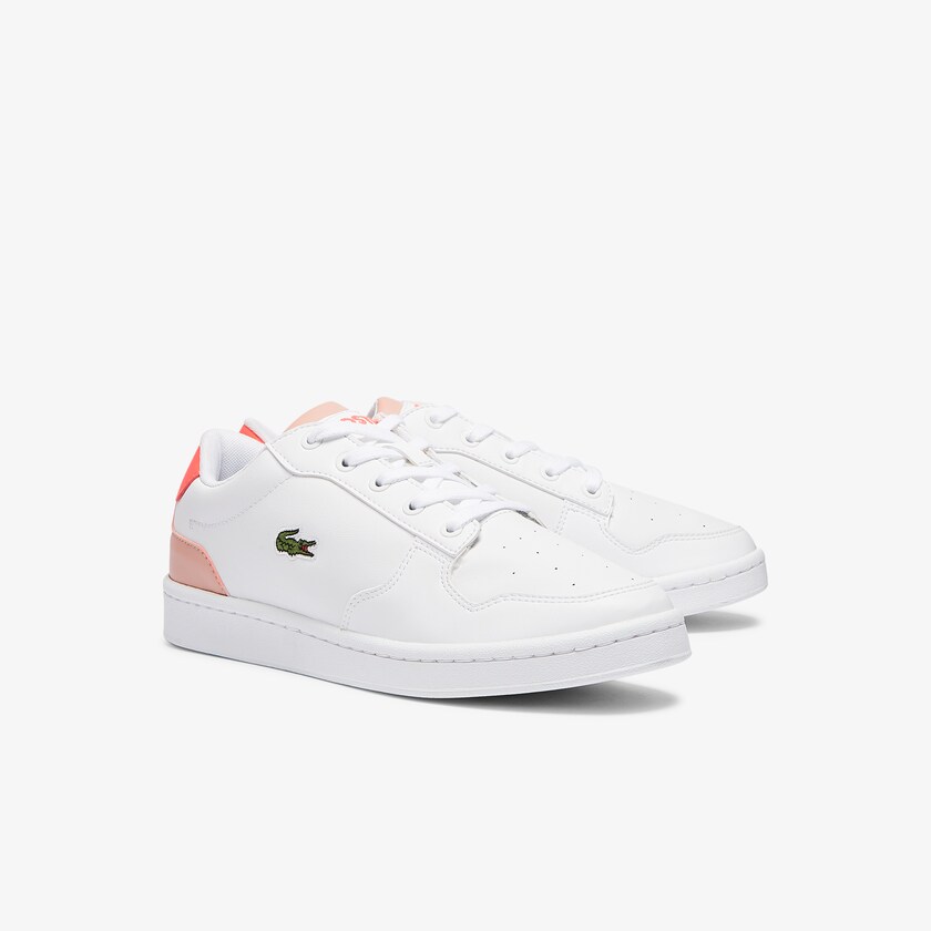 Tenis Lacoste Niños Blancos Rosas Masters Cup Cuero and Synthetic DD0-81698W5