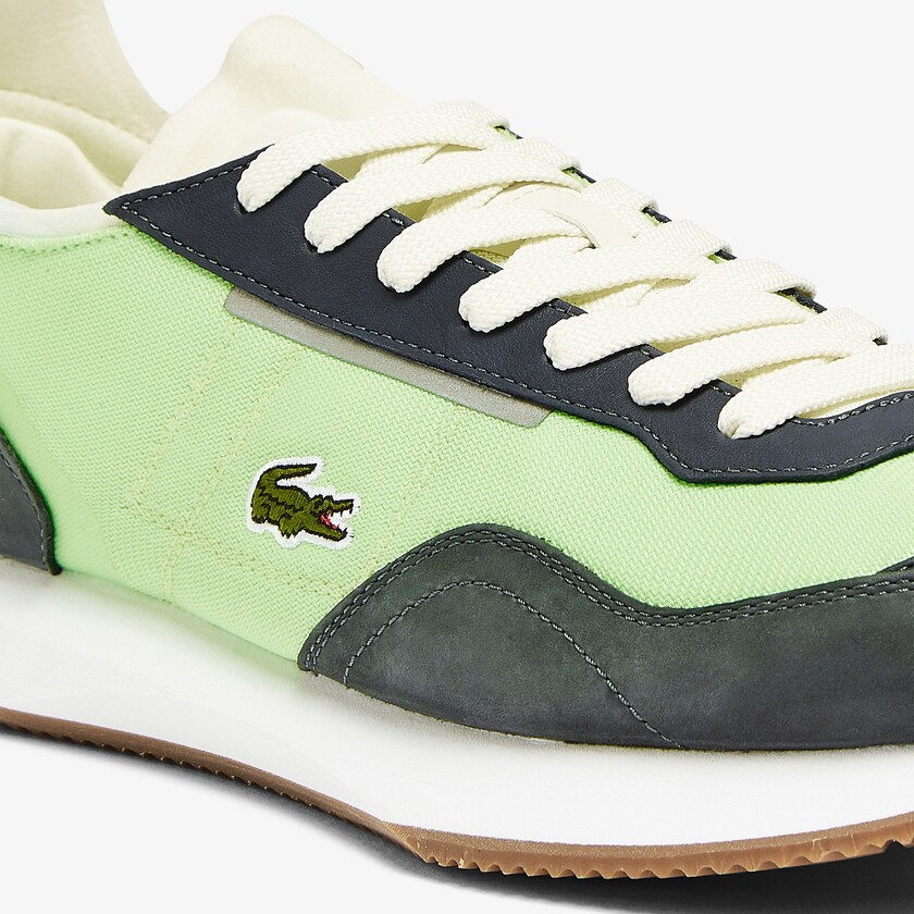Tenis Lacoste Match Break Textile Hombre Verde Oliva Verdes Claro | AP3-78977B2