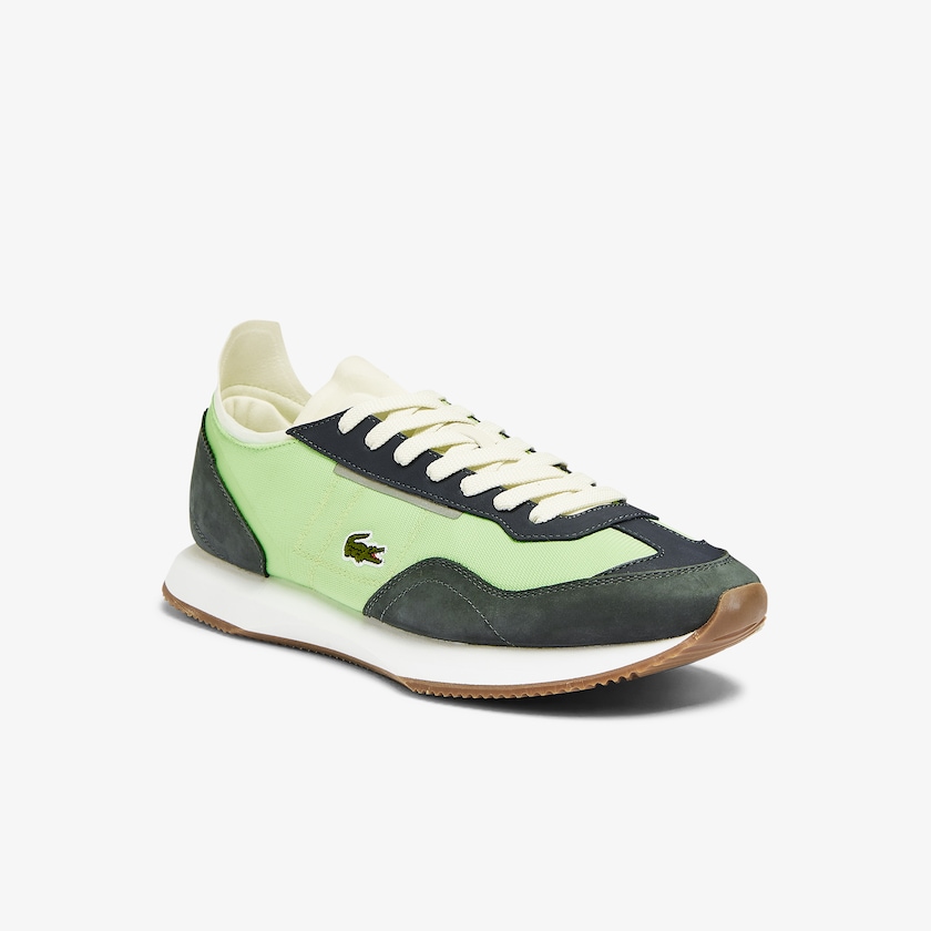 Tenis Lacoste Match Break Textile Hombre Verde Oliva Verdes Claro | AP3-78977B2