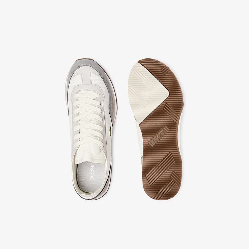 Tenis Lacoste Match Break Textile Hombre Blancos Grises | QI1-48294I3