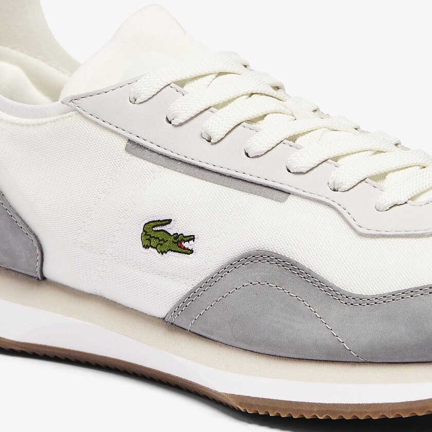 Tenis Lacoste Match Break Textile Hombre Blancos Grises | QI1-48294I3