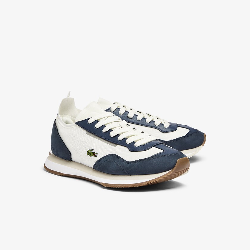 Tenis Lacoste Match Break Textile Mujer Blancos Azul Marino | XA4-23832A0