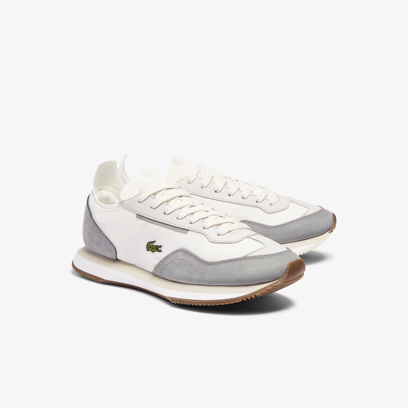 Tenis Lacoste Match Break Textile Mujer Blancos Grises | KY1-79977E1