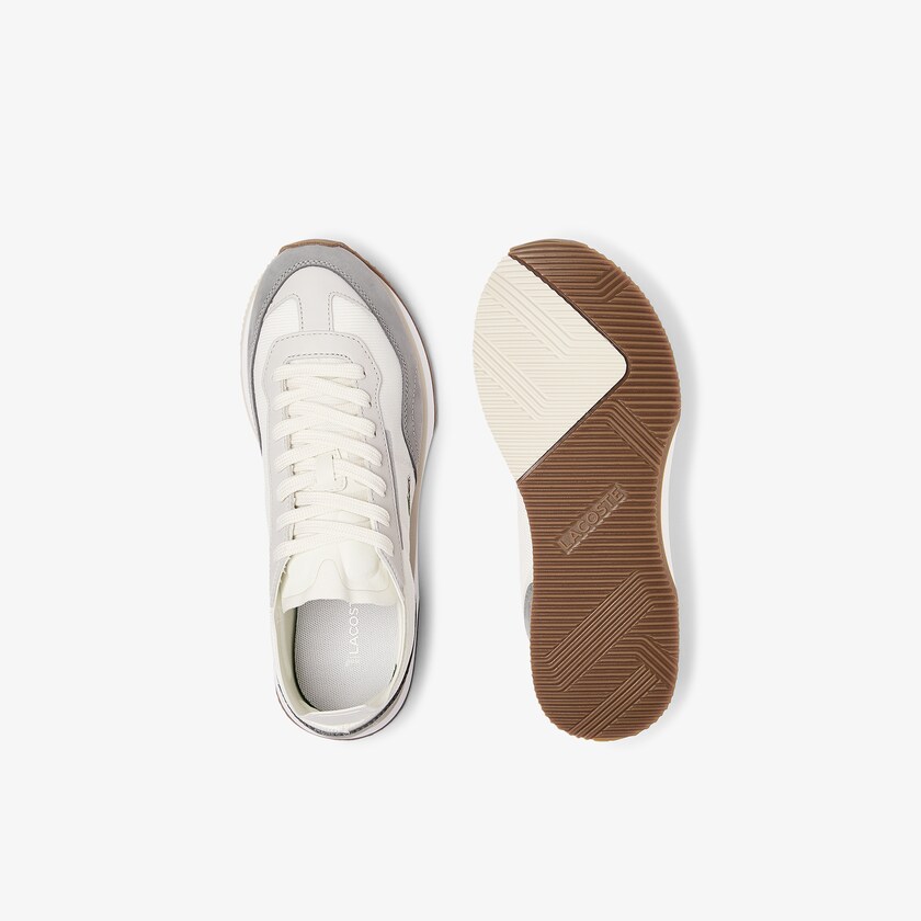 Tenis Lacoste Match Break Textile Mujer Blancos Grises | KY1-79977E1