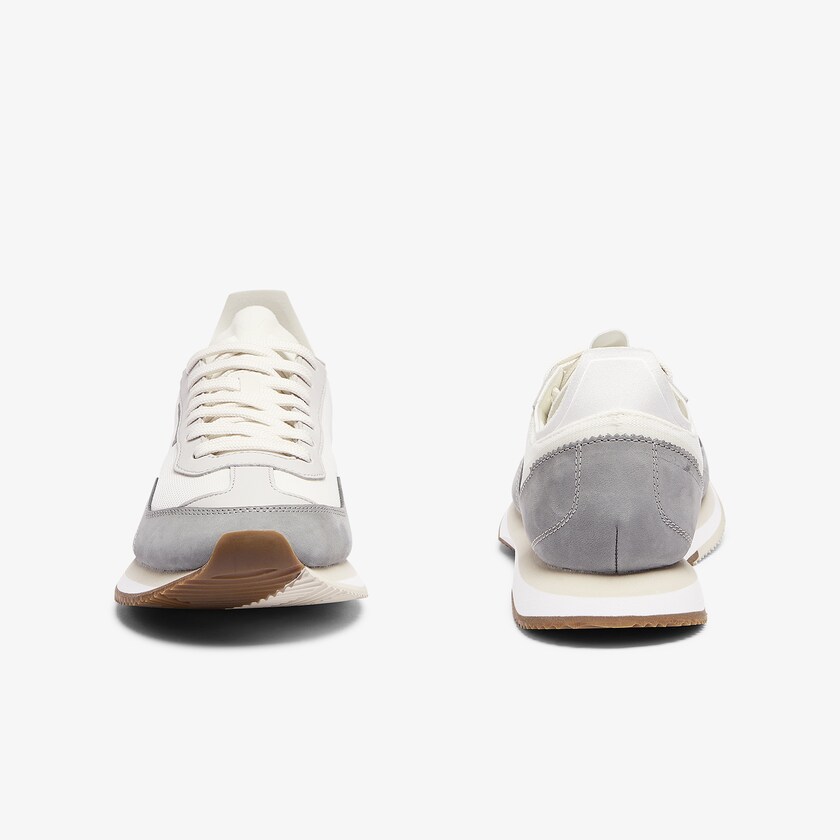 Tenis Lacoste Match Break Textile Mujer Blancos Grises | KY1-79977E1