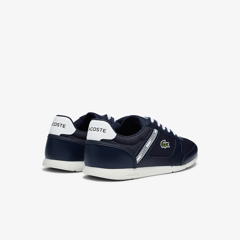 Tenis Lacoste Menerva Sport Textile and Leather Hombre Azul Marino Blancos | NI9-61056Z8