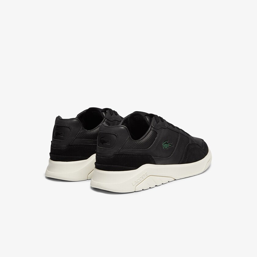 Tenis Lacoste Men’s Game Advance Luxe Leather and Suede Hombre Negros Grises | YS0-30063I2