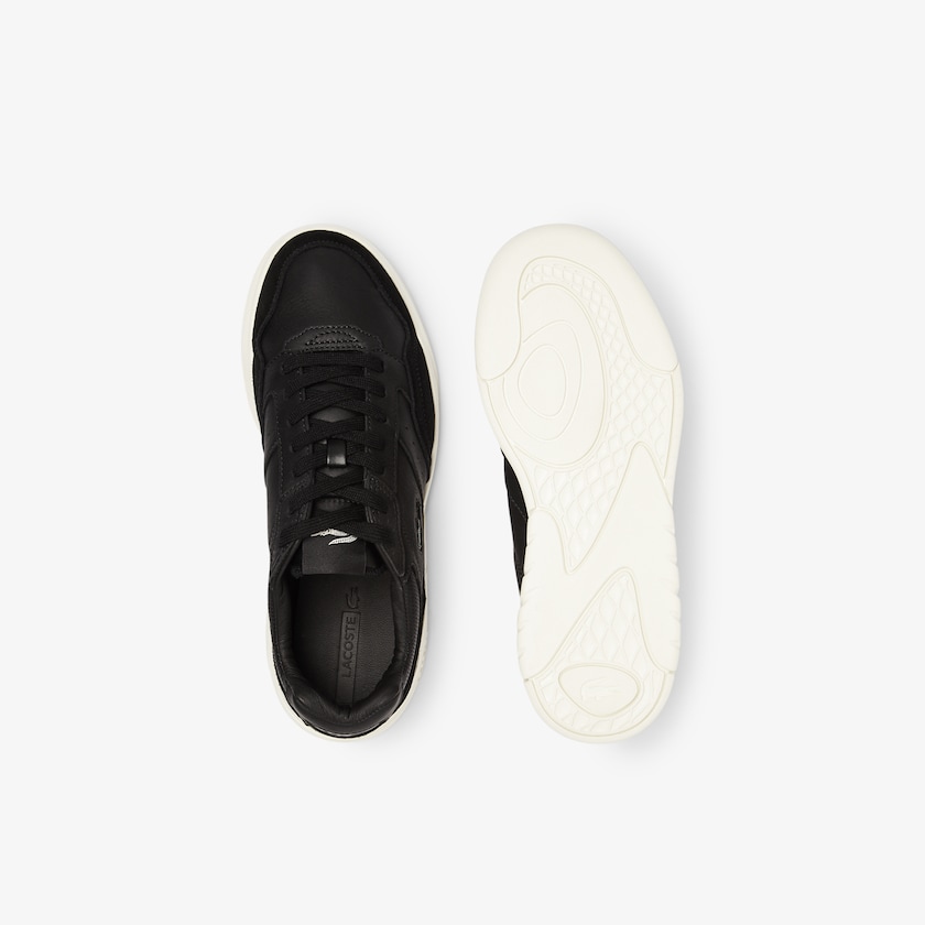 Tenis Lacoste Men’s Game Advance Luxe Leather and Suede Hombre Negros Grises | YS0-30063I2