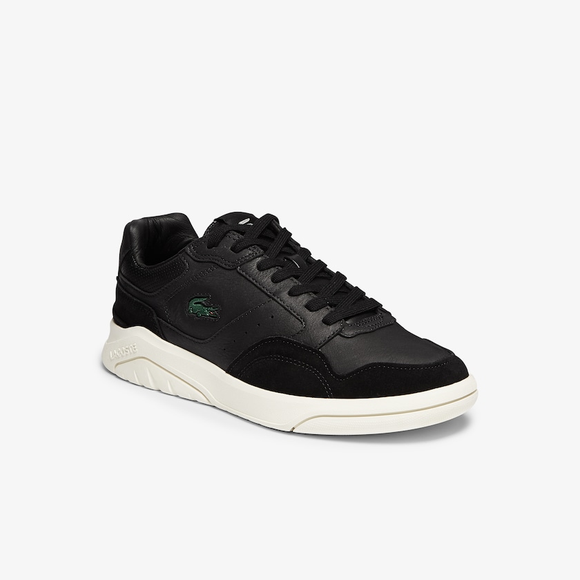 Tenis Lacoste Men’s Game Advance Luxe Leather and Suede Hombre Negros Grises | YS0-30063I2
