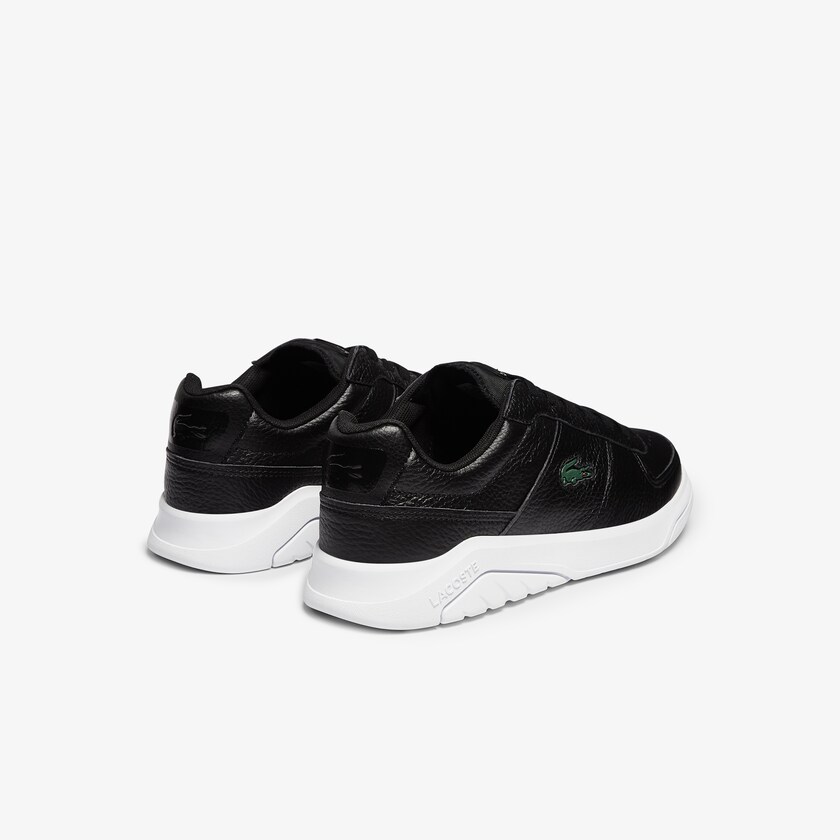 Tenis Lacoste Men’s Game Advance Tumbled Leather Hombre Negros Blancos | SO9-34373I9
