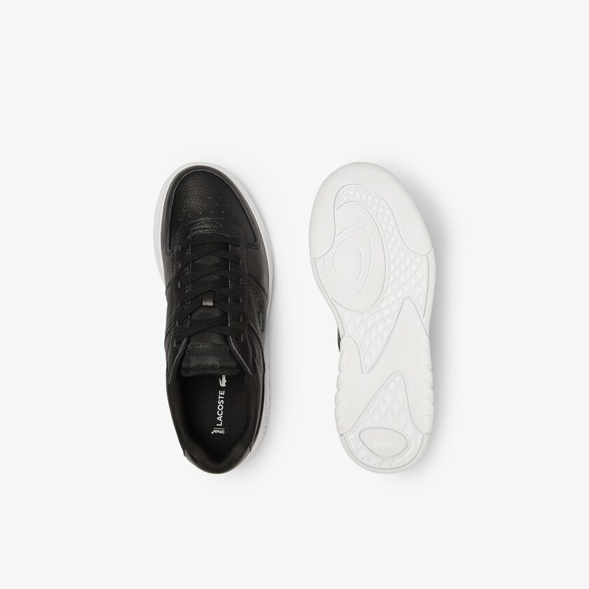 Tenis Lacoste Men’s Game Advance Tumbled Leather Hombre Negros Blancos | SO9-34373I9