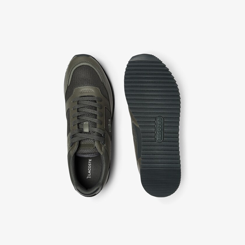 Tenis Lacoste Partner Piste Textile Hombre Kaki Kaki Claro | VI1-80678S3