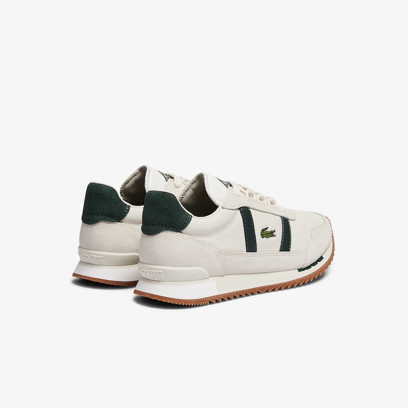 Tenis Lacoste Partner Retro Leather Mujer Beige Verdes | TH7-40694H5