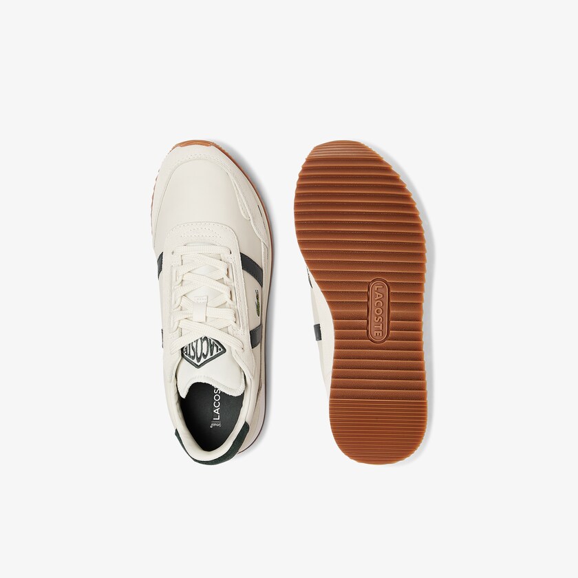 Tenis Lacoste Partner Retro Leather Mujer Beige Verdes | TH7-40694H5