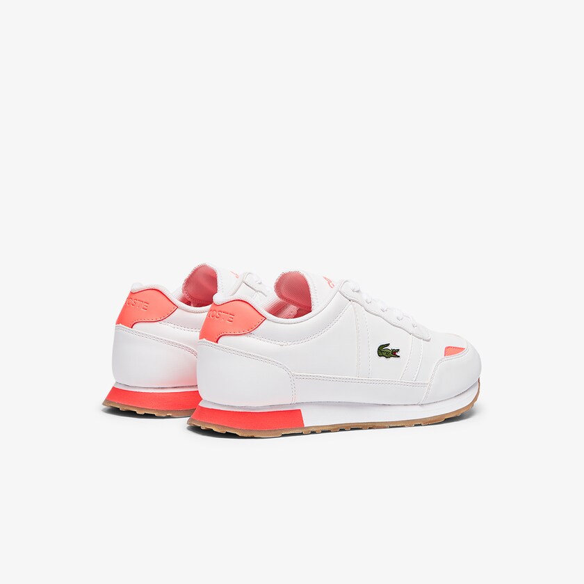 Tenis Lacoste Niños Blancos Beige Partner Textile GD8-65376G2