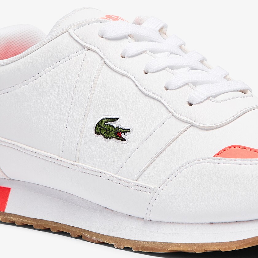 Tenis Lacoste Niños Blancos Beige Partner Textile GD8-65376G2