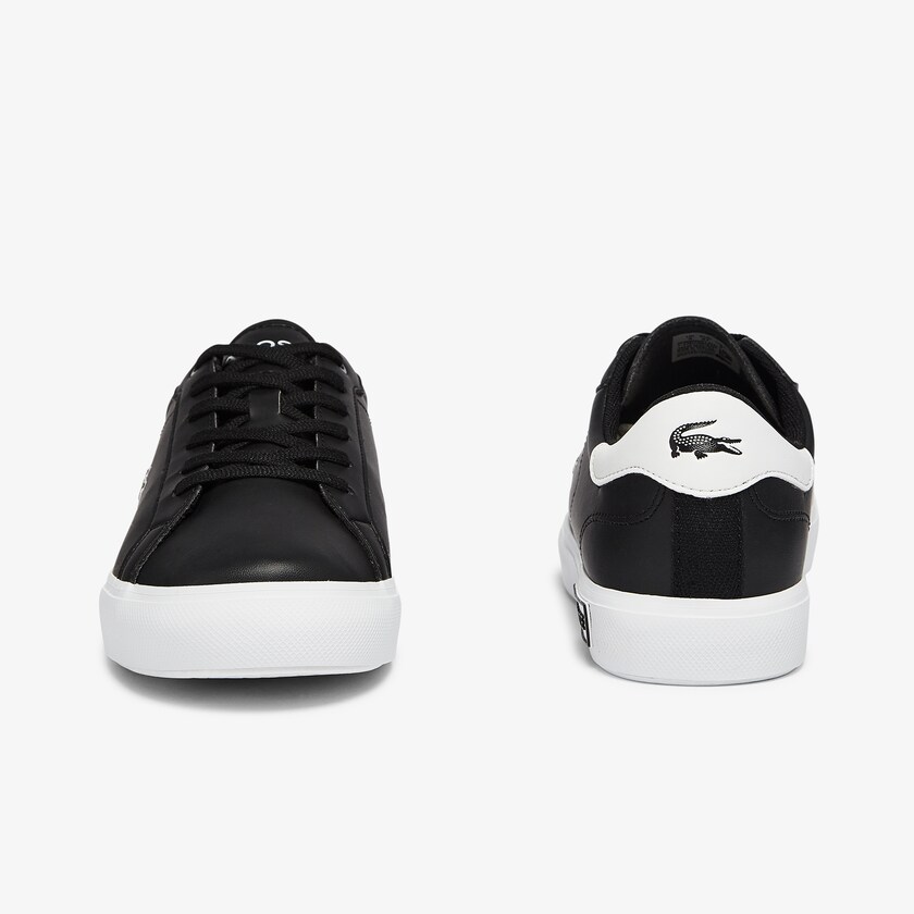 Tenis Lacoste Niños Negros Blancos Powercourt Synthetic SW3-41594E1