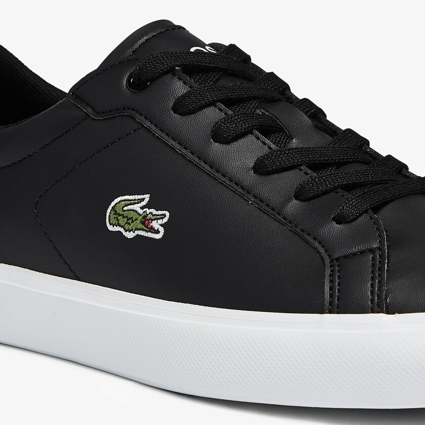 Tenis Lacoste Niños Negros Blancos Powercourt Synthetic SW3-41594E1
