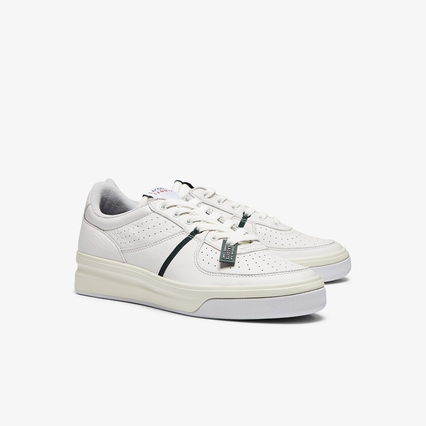 Tenis Lacoste Quantace Leather Hombre Blancos Beige | HF6-46234X5