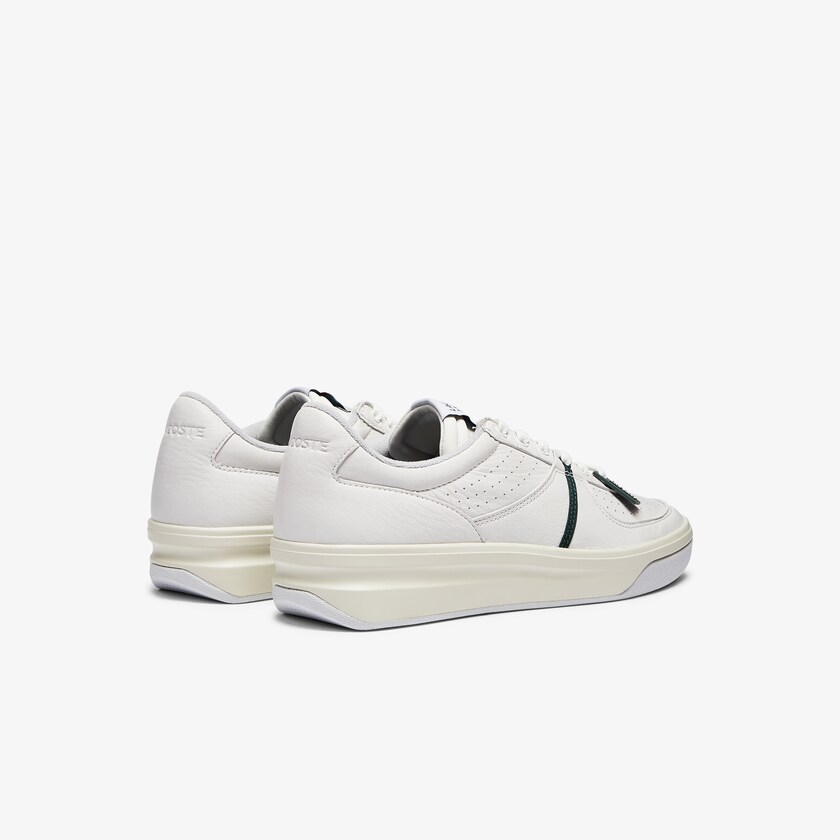 Tenis Lacoste Quantace Leather Hombre Blancos Beige | HF6-46234X5
