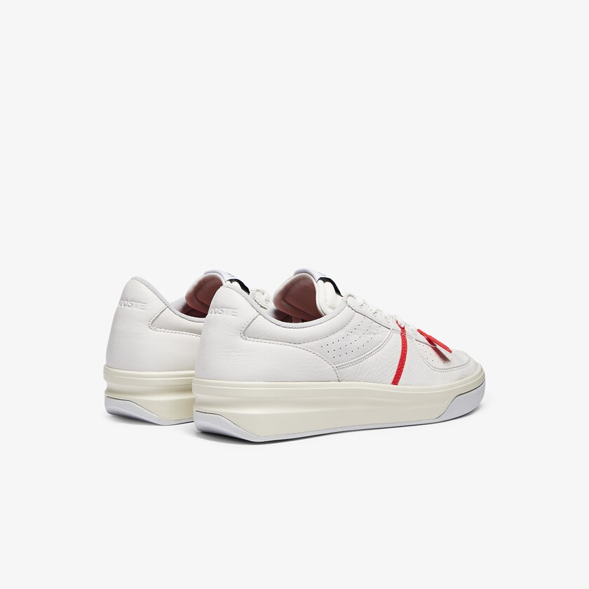 Tenis Lacoste Quantace Leather Hombre Rojos Blancos | VS8-51095V6