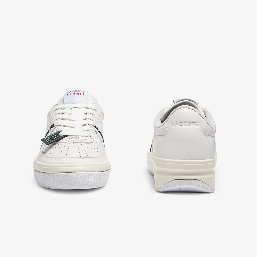 Tenis Lacoste Quantace Leather Mujer Blancos Beige | BC6-49674L1
