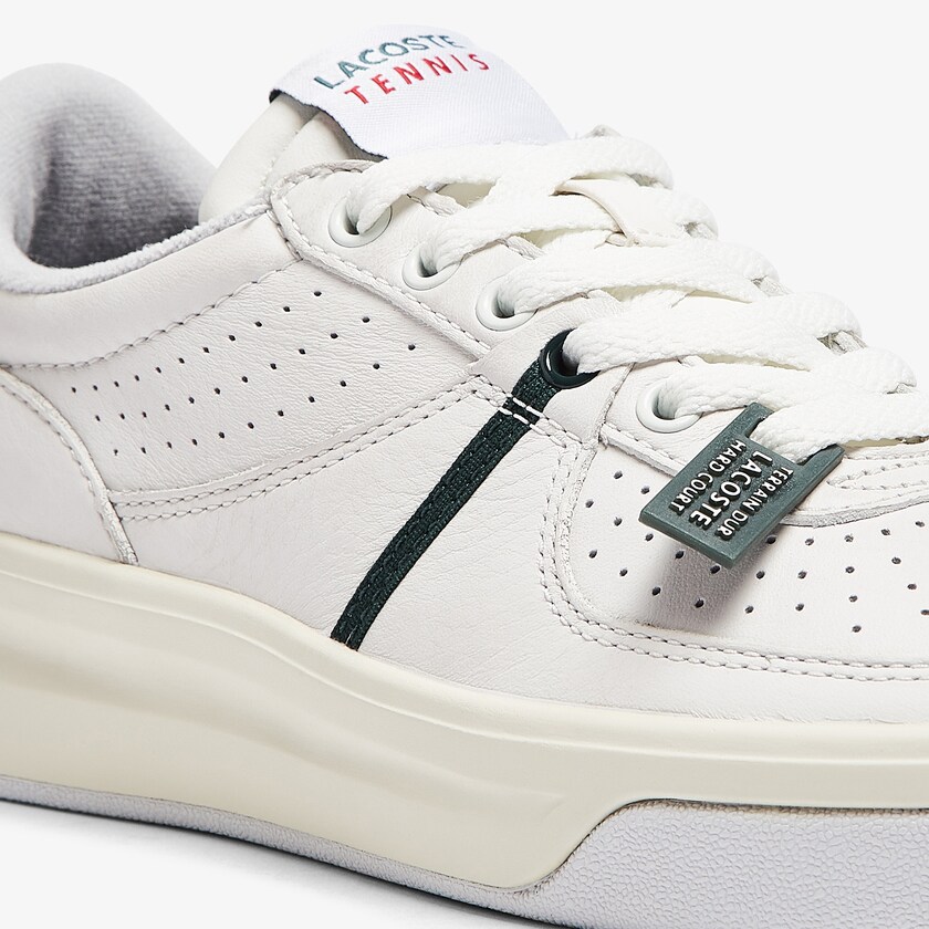 Tenis Lacoste Quantace Leather Mujer Blancos Beige | BC6-49674L1