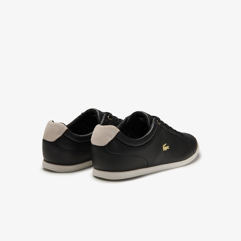Tenis Lacoste Rey Lace Suede Mujer Negros Grises | QF5-29842B3