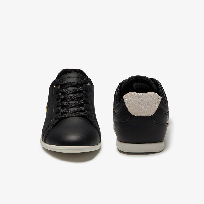 Tenis Lacoste Rey Lace Suede Mujer Negros Grises | QF5-29842B3