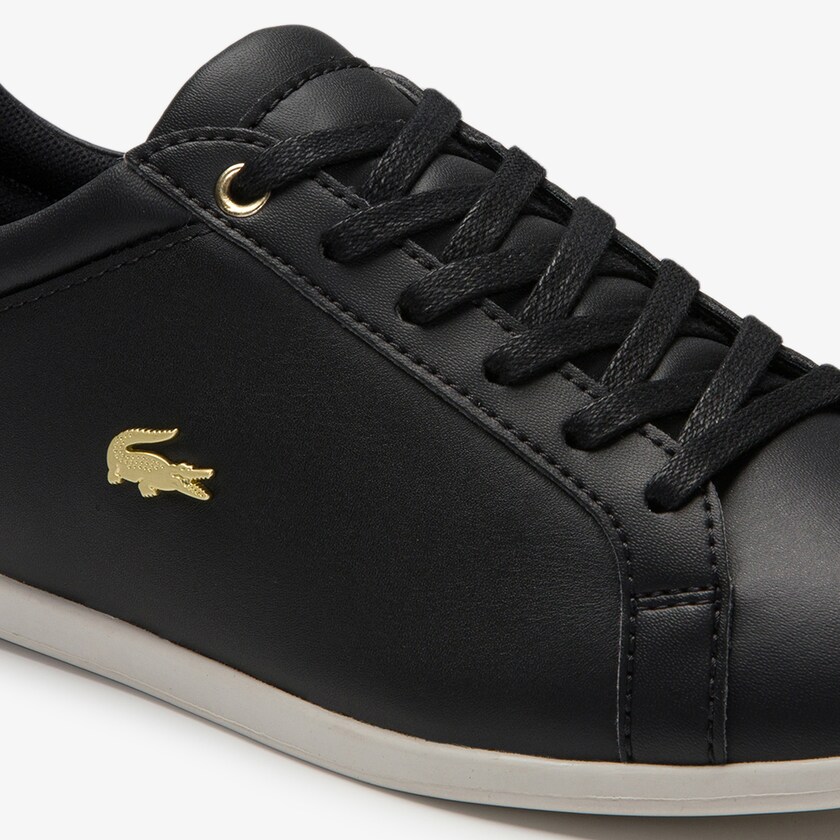 Tenis Lacoste Rey Lace Suede Mujer Negros Grises | QF5-29842B3