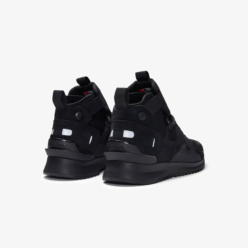 Tenis Lacoste Run Breaker Suede Hombre Negros Negros | JM5-94449U6