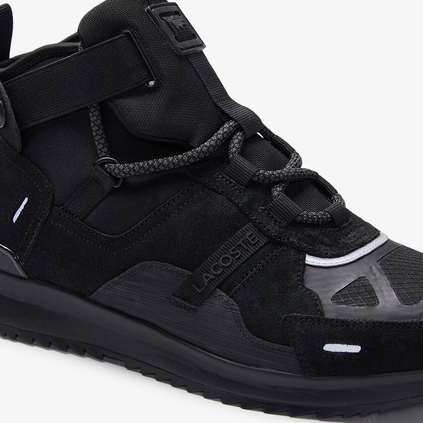 Tenis Lacoste Run Breaker Suede Hombre Negros Negros | JM5-94449U6