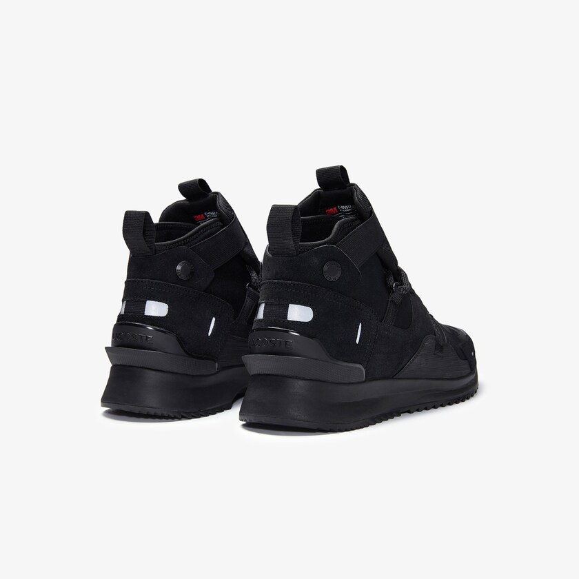 Tenis Lacoste Run Breaker Suede and Textile Mujer Negros Negros | SL6-72997A6