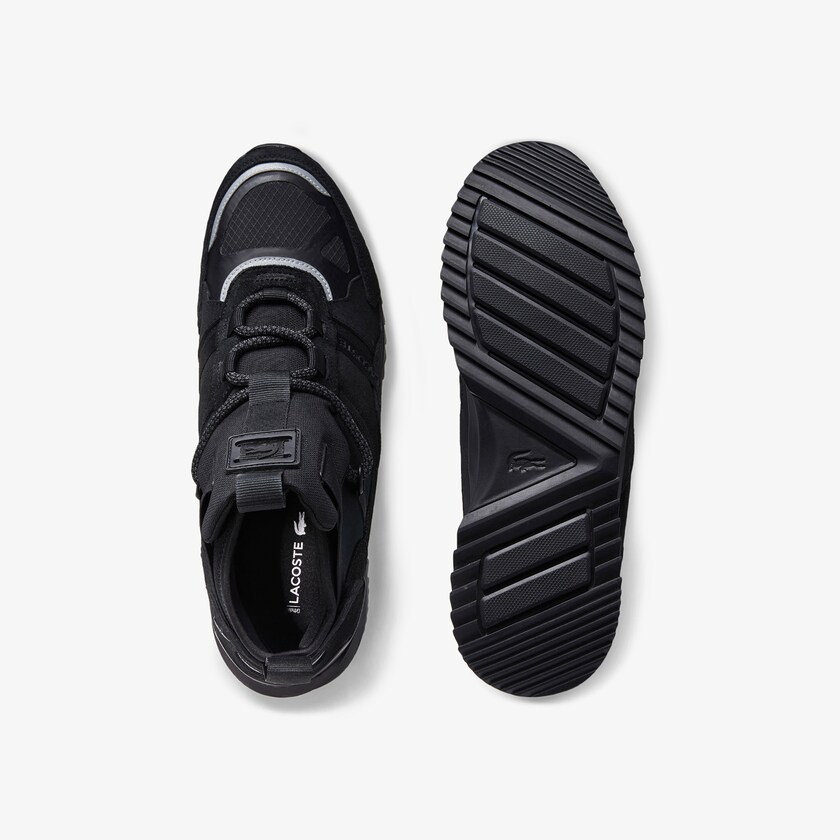 Tenis Lacoste Run Breaker Suede and Textile Mujer Negros Negros | SL6-72997A6